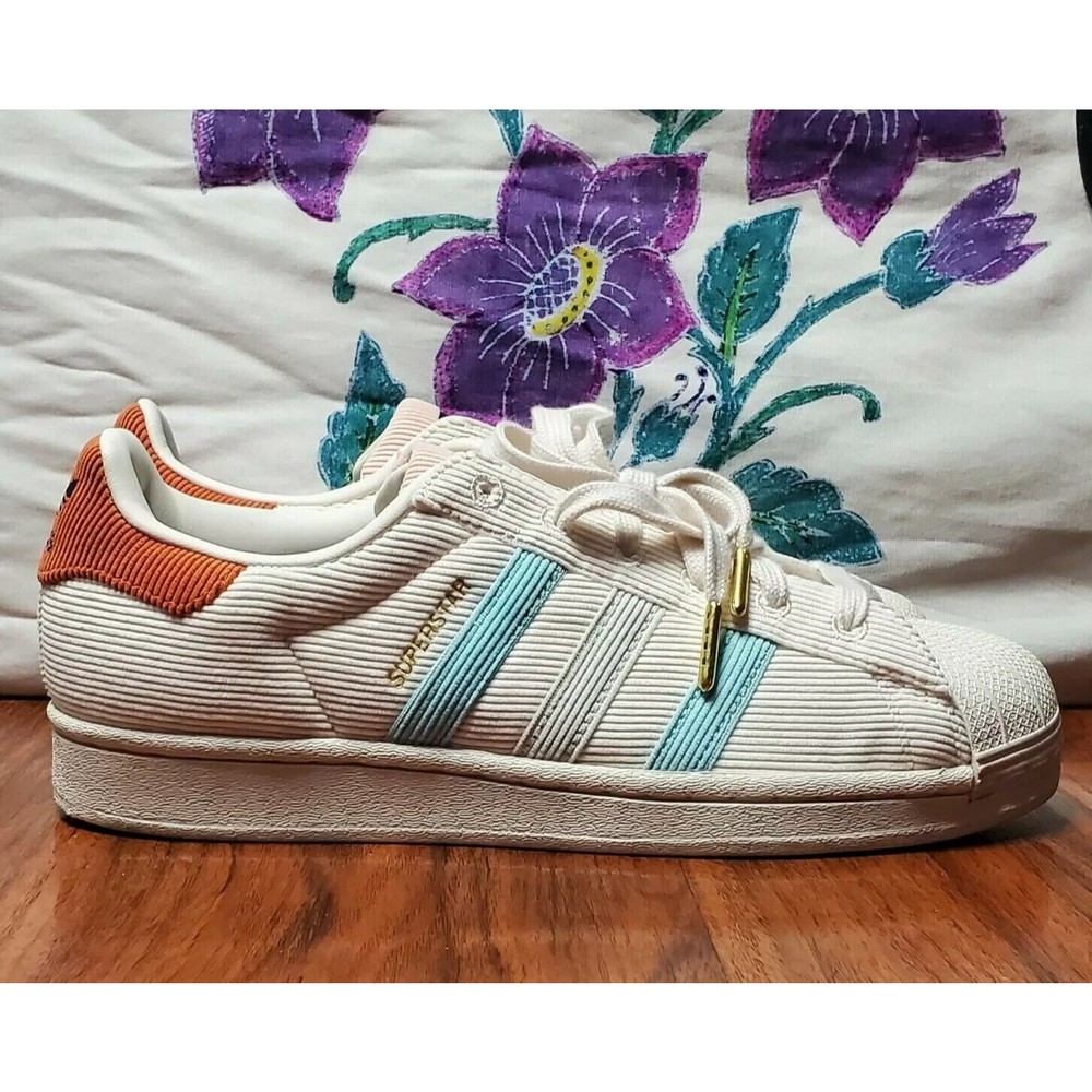 New Unisex Adidas SUPERSTAR Corduroy Shoes/Sneakers S42849 Size Men 6.5 Wmn 7.5
